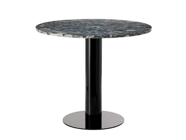 TUBE - Round marble dining table by Tom Dixon