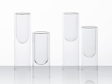 TUTUBE - Crystal vase by Glas Italia