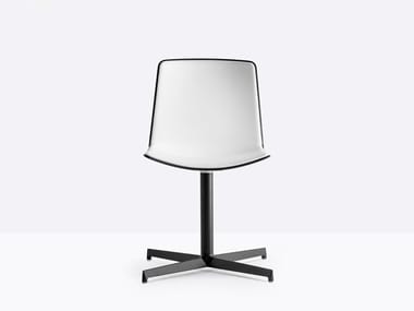 TWEET 890/2 - Swivel polypropylene chair with 4-spoke base by Pedrali