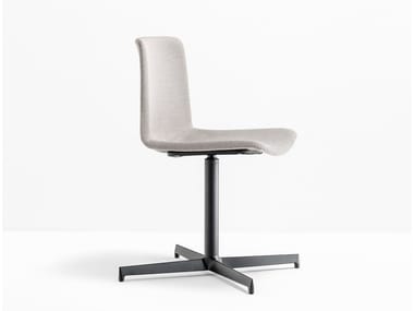 TWEET 893F/2 - Upholstered chair with 4-spoke base by Pedrali