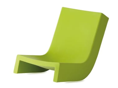 TWIST - Rocking polyethylene garden chair by Slide