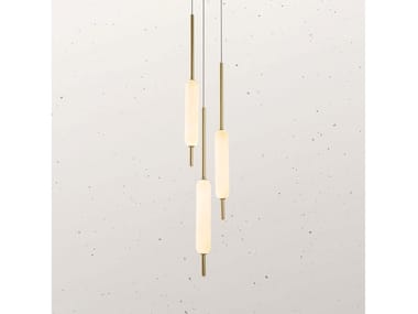 TYPHA 285.02 - LED brass pendant lamp by Il Fanale