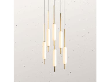 TYPHA 285.03 - LED brass pendant lamp by Il Fanale