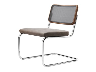 S 32 SPVNL - Upholstered cantilever mesh easy chair by Thonet