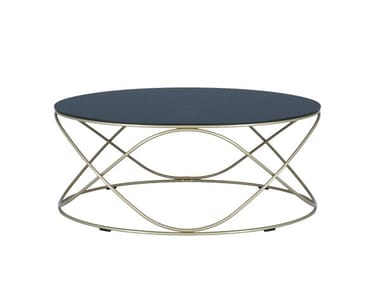 GRACE - Oval steel coffee table by Tonon