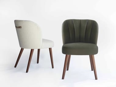 MELLOW - Upholstered fabric chair by Tonon