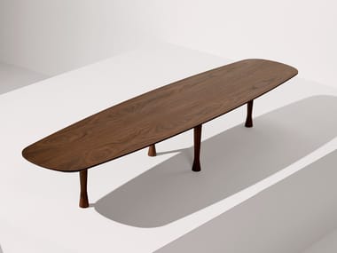 UNICA - Low wooden coffee table by Nomon