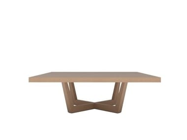 UVES ME3688 / ME3689 - Low square oak coffee table by Andreu World