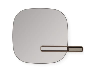 UYUNI - Wall-mounted hall mirror with shelf by Giorgetti