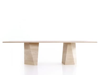 VARAN - Rectangular wooden dining table by more