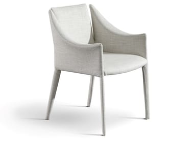 VELA - Fabric chair with armrests by Bonaldo