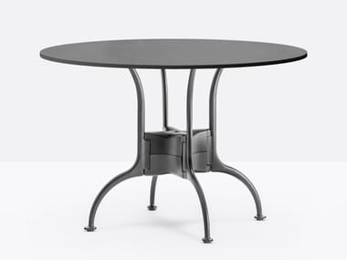 VERONA 4990 - Round steel contract table by Pedrali