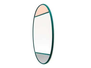 VITRAIL - Oval wall-mounted framed mirror by Magis