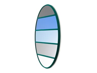 VITRAIL - Round wall-mounted framed mirror by Magis