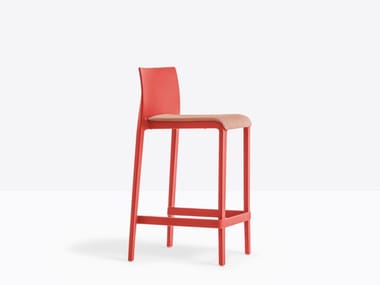 VOLT 677/2 - Polypropylene stool with integrated cushion by Pedrali