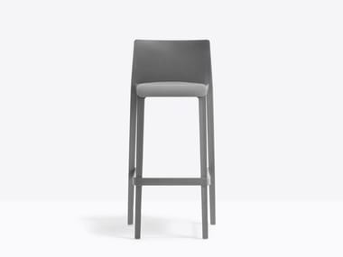 VOLT 678/2 - Upholstered stackable polypropylene stool by Pedrali