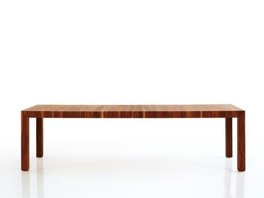 VOLTA - Rectangular wooden dining table by more