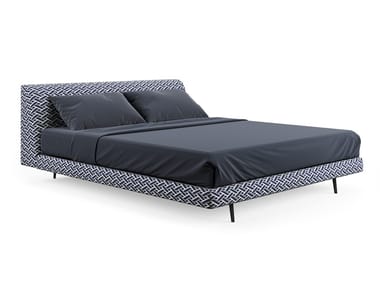 WARMOVER - Fabric double bed with upholstered headboard by Liu Jo Living Collection