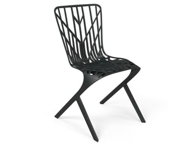 WASHINGTON SKELETON¢â - Cantilever aluminium chair by Knoll