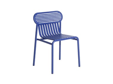 WEEK-END - Stackable powder coated aluminium garden chair by Petite Friture