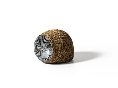 WIND S - Pulut rattan table fan by Gervasoni