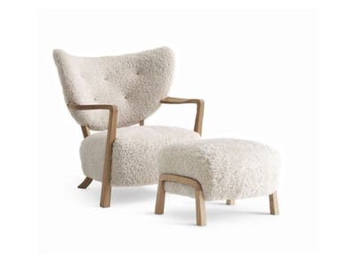 WULFF ATD2 - Fabric armchair with armrests by &tradition