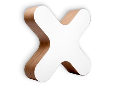 X-CLUB - Wood veneer wall lamp / ceiling lamp by LZF