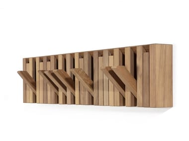 XYLO - Wall-mounted wooden coat rack by Per/Use