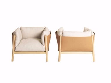 YAK - Fabric armchair with armrests by DE PADOVA