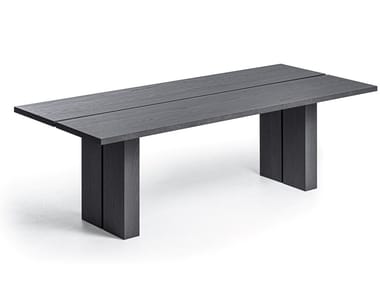 YAKU - Rectangular wooden table by Gervasoni