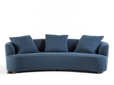 YVES - Curved fabric sofa by Porada