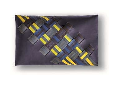 JOURNEY - Rectangular leather cushion by Poltrona Frau