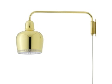 A330S "GOLDEN BELL" - Adjustable brass wall lamp by Artek