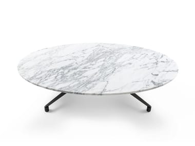 SPARK - Round marble coffee table by Giorgetti