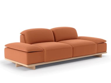 ADAM - 2 seater fabric sofa by Natuzzi Italia