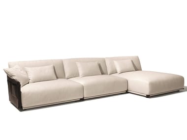 ADAM - Sectional fabric sofa by Giorgetti