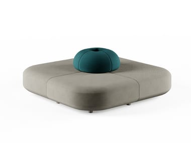 AFINA - Upholstered modular fabric bench by Frezza