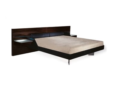 ALIANTE - Double bed with integrated nightstands by Reflex