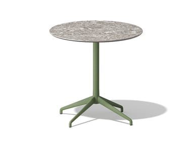 ALIS - Round garden table with 4-star base by Sovet Italia