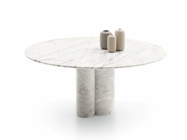 ARCADE - Round marble table by Ditre Italia