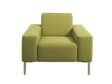 TUNE - Fabric armchair with armrests by Casala