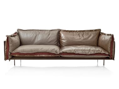 AUTO-REVERSE - 2 seater leather sofa by Arketipo