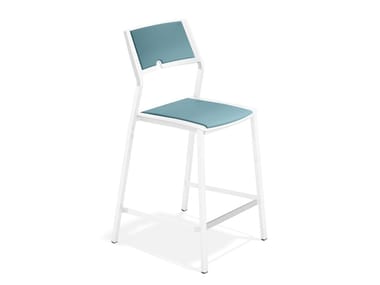 AXA BARSTOOL 1075/06 - Upholstered barstool with footrest by Casala