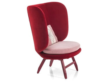 AYUB - High-back fabric armchair by Moroso