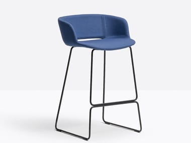 BABILA 2747/2 - Sled base fabric stool by Pedrali