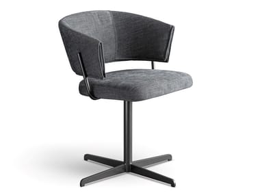 BAHIA OFFICE - Swivel fabric office chair with armrests by Bonaldo