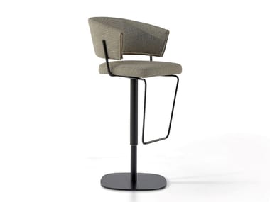 BAHIA TOO - High swivel stool with armrests by Bonaldo