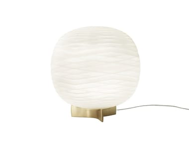 GEM - Etched glass bedside lamp by Foscarini