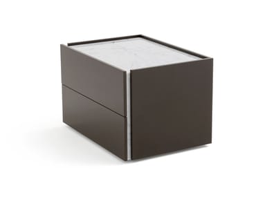 ATLANTE - Bedside table with drawers by Pianca