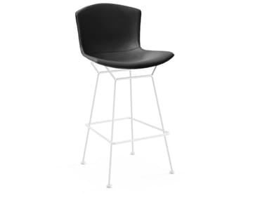 BERTOIA - Leather stool with back (Request Info)